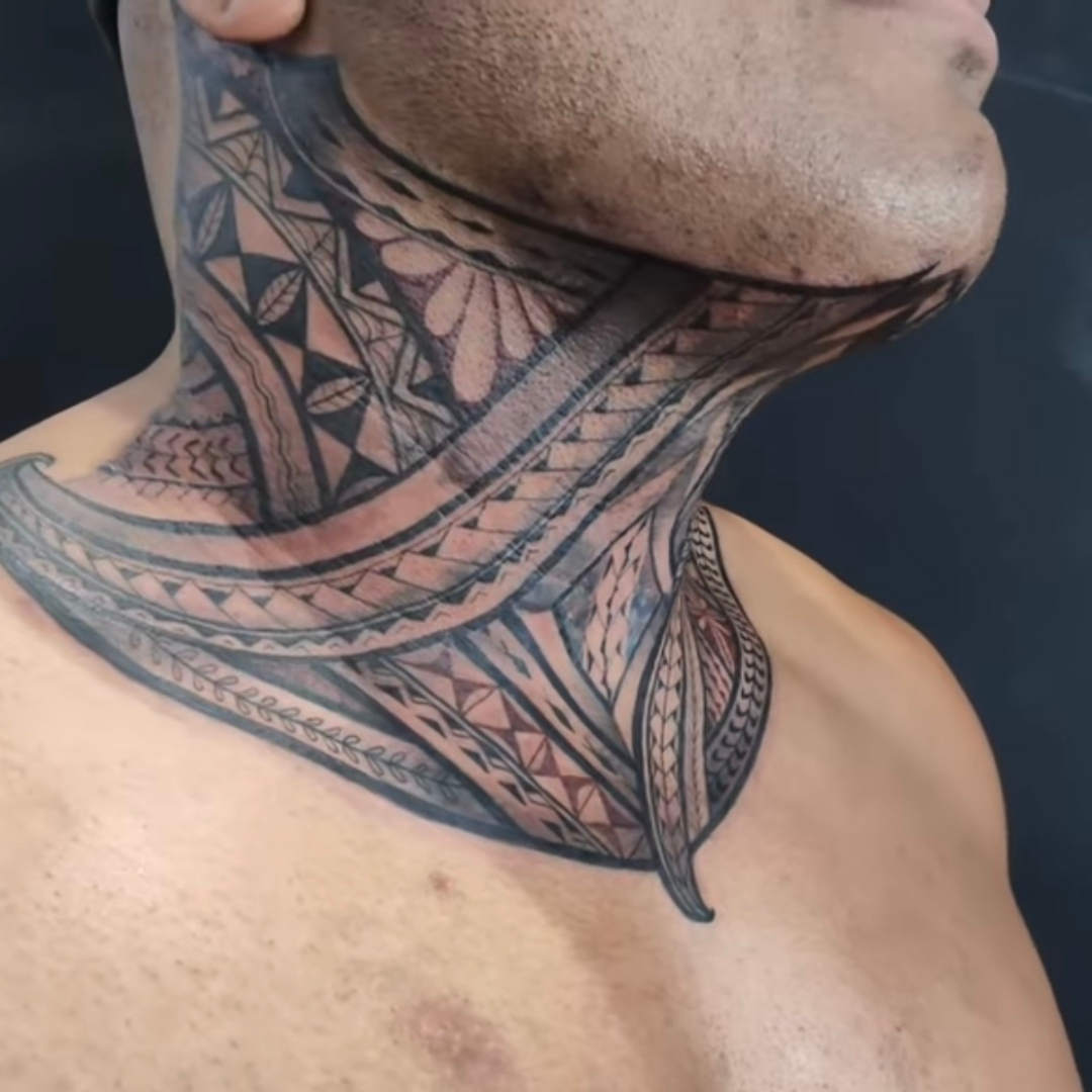 Tattoo uploaded by Tuigamala Andy • #freehand #samoan #maori #kirituhi base  of neck piece. • Tattoodo